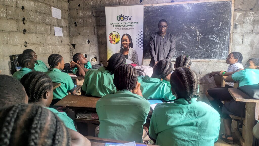 TI4Dev Careers program schools girls at CCC Muea about IT Careers and the Importance of STEM.